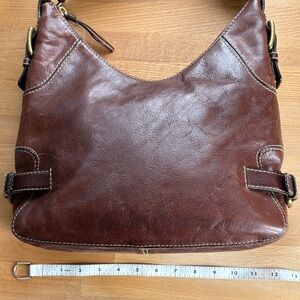 Michael Kors Brown Leather Hobo Shoulder Bag